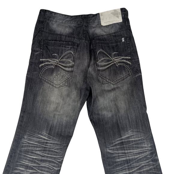 Rocawear Vintage Original Fit Jeans Men's 36X34 Charcoal Wash Baggy Street Y2K - Picture 1 of 14